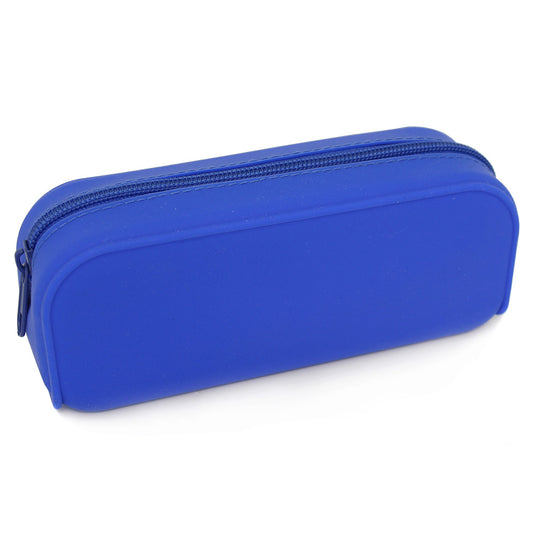 Silicone pencil case blue back to school boys girls teenagers
