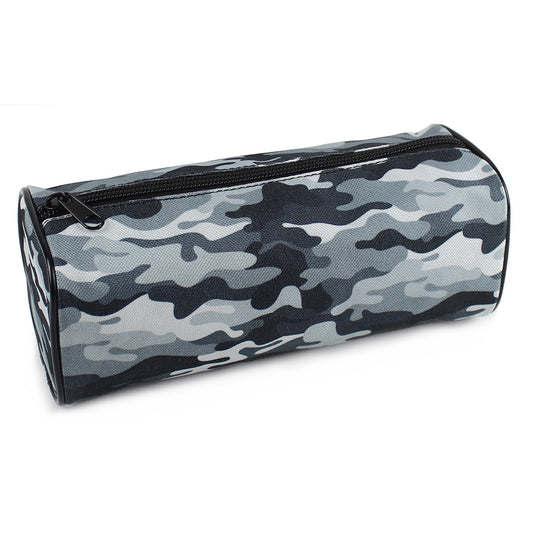 grey camouflage camo pencil case teenagers boys girls