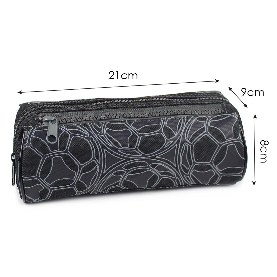 Football black bootbag pencil case boys girls school stationery