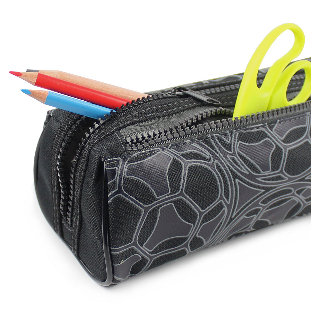Football black bootbag pencil case boys girls school stationery