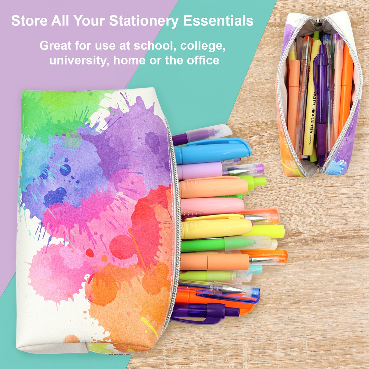 Pencil Case - Rainbow Splash