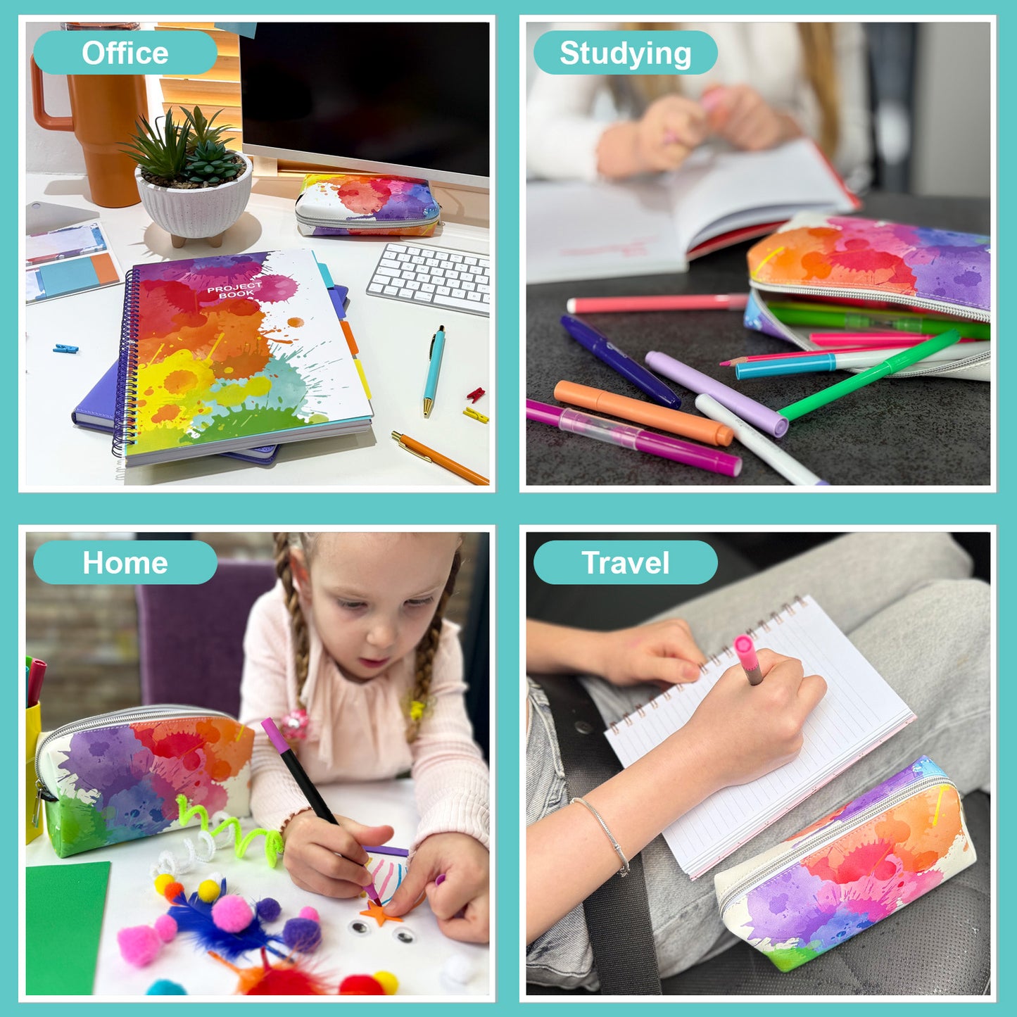 Pencil Case - Rainbow Splash