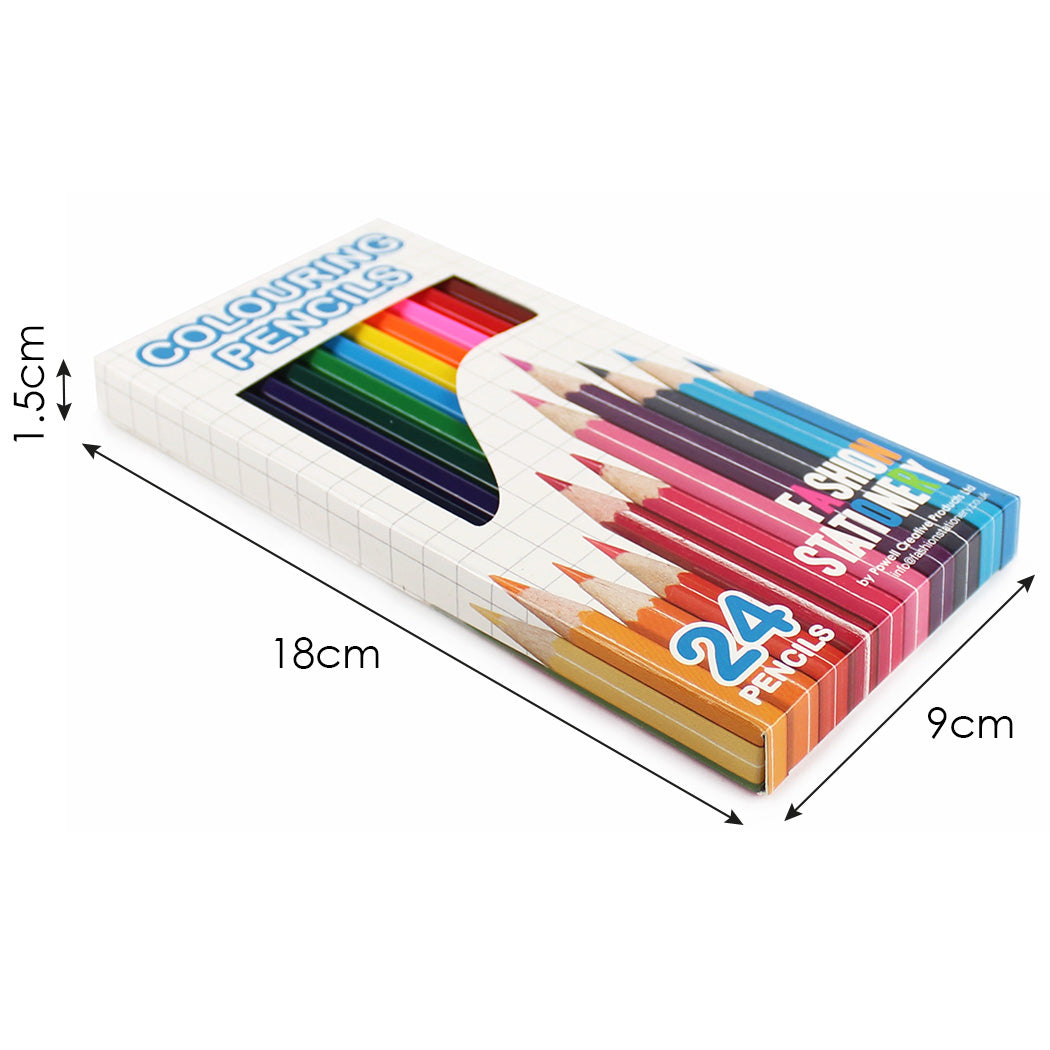 Colouring pencils kids children adults artist pack of 24