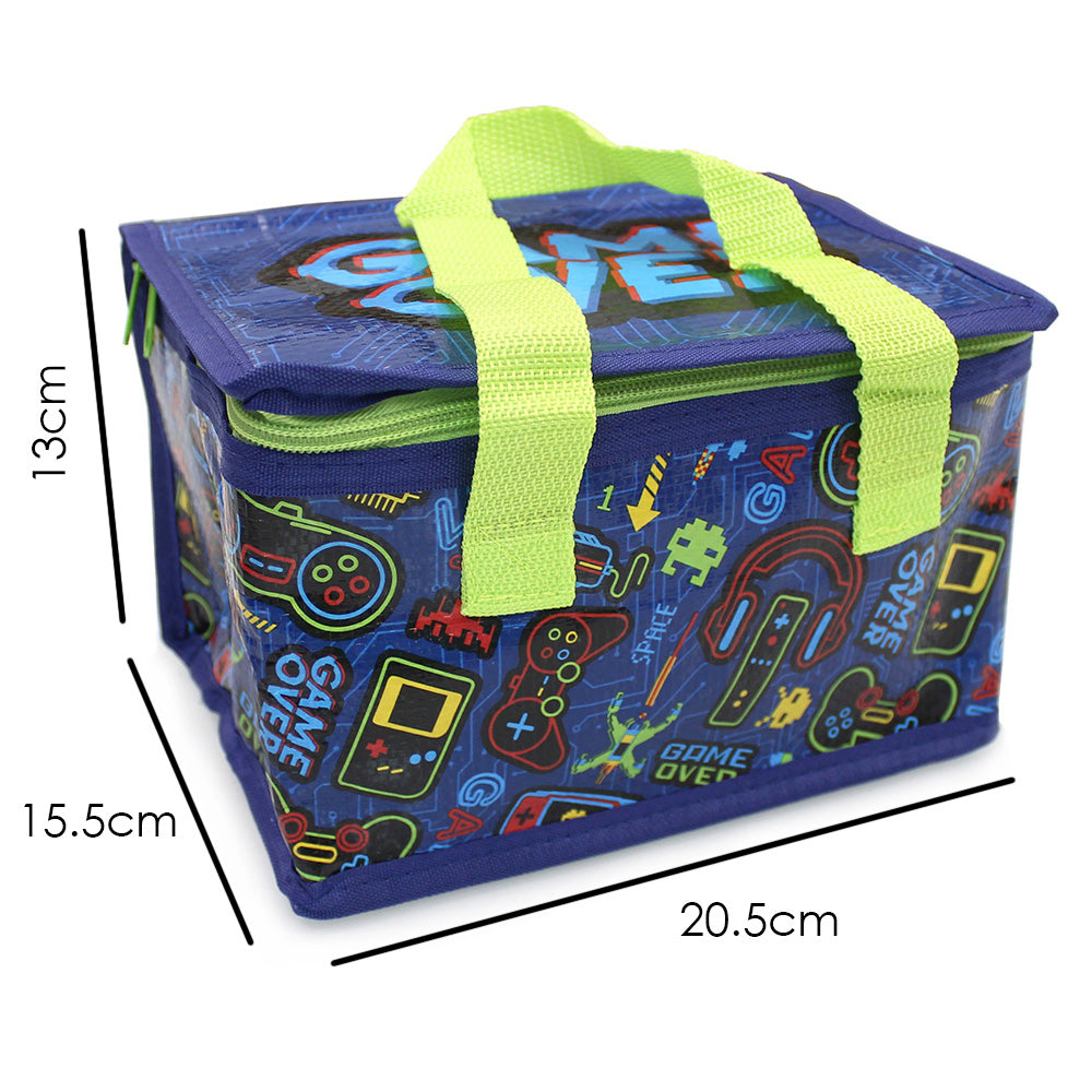 gamer lunch bag insulated food storage cool bag