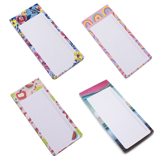 mixed magnetic fridge shopping list pad tear off notepad