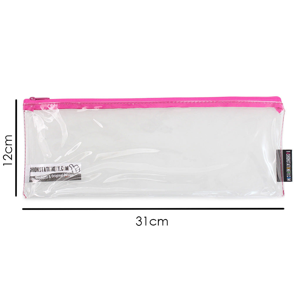 Large Clear Exam Pencil Case Boys Girls Teenagers