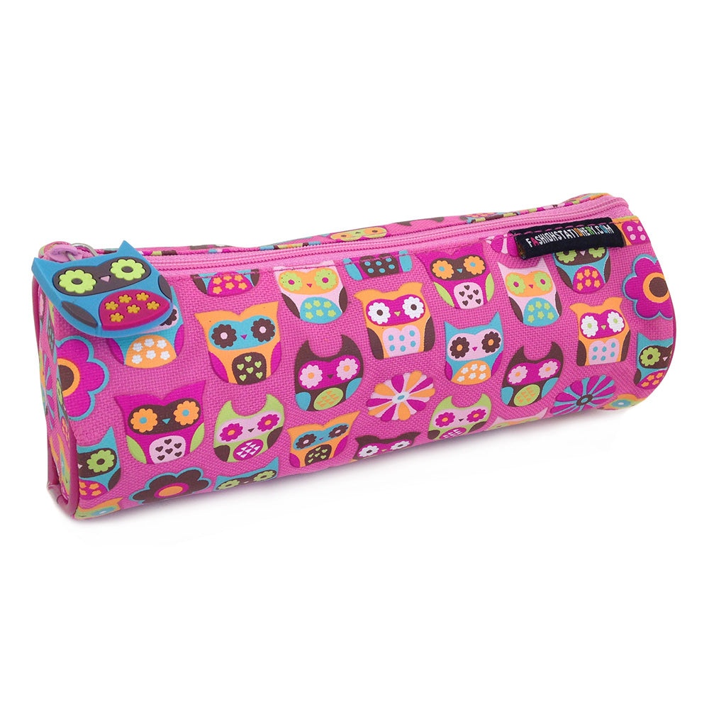 Personalised Pencil Case.. Girls Lemon Cute Owls.. Owl -  Denmark