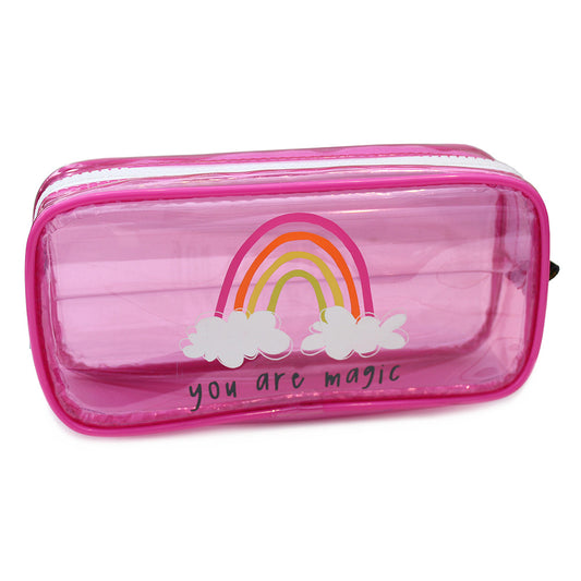 You Are Magic Pink Clear Pencil Case Teenagers Girls