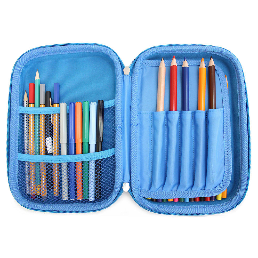 Blue Hardtop Pencil Case Boys Girls Teenagers Pencil Cases