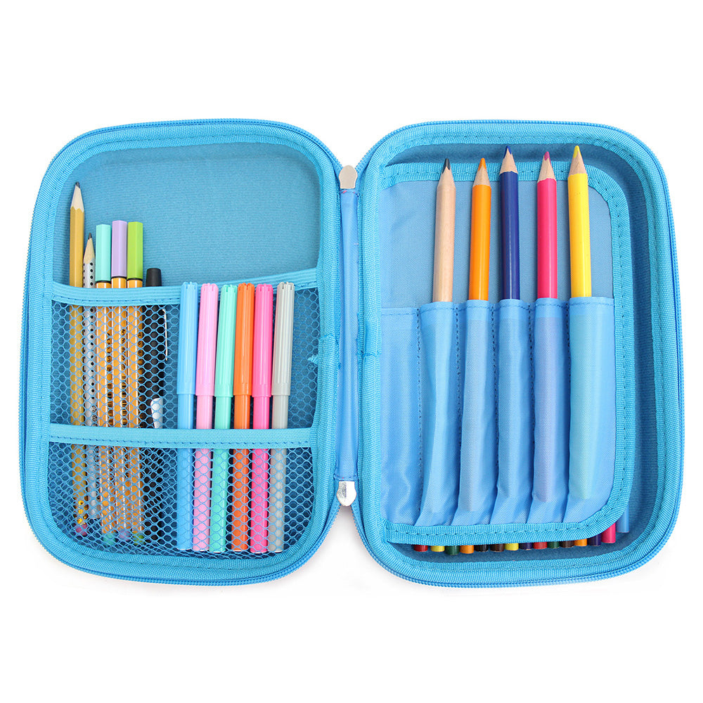 Bright Pink Hardtop Pencil Case Boys Girls Teenagers