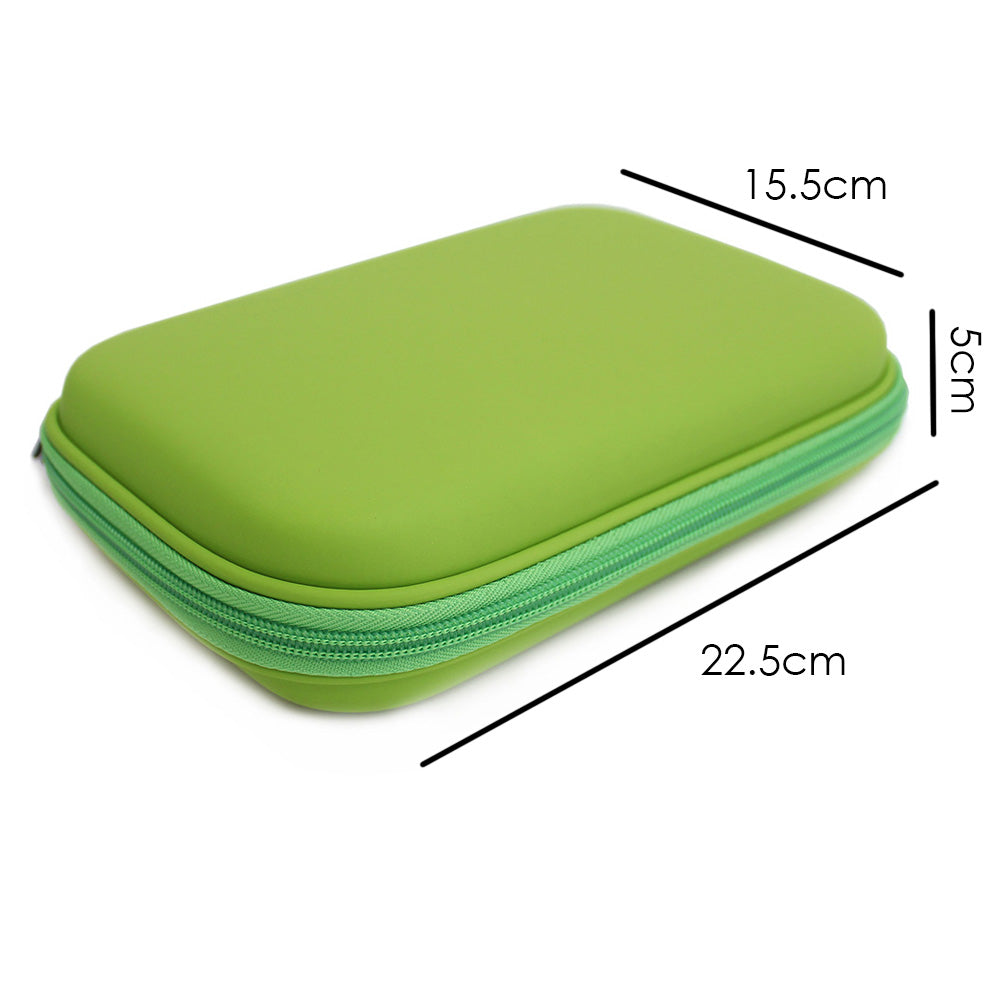 Green Hardtop Pencil Case Boys Girls Teenagers Pencil Cases