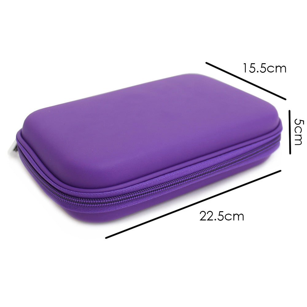 Purple Hardtop Pencil Case Boys Girls Teenagers