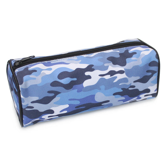 blue camouflage pencil case teenagers boys girls