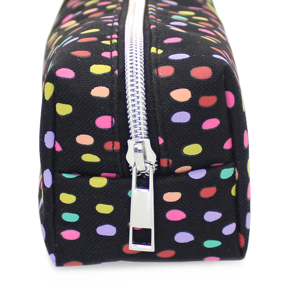 rainbow dots pencil case girls women makeup bag