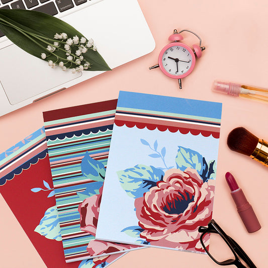 3 Pack Rose A6 Pocket Memo Pad Notepad Jotter