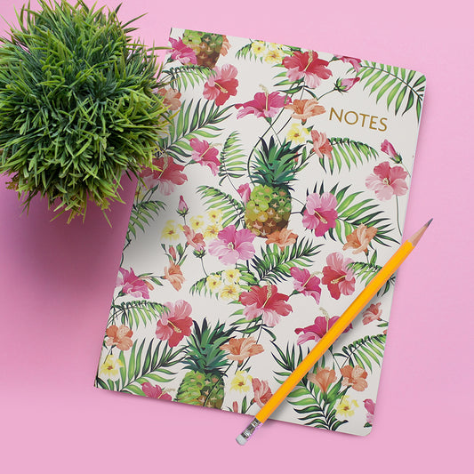 A5 Notebook Tropical Fruity Exercise Notepad Lined Pages
