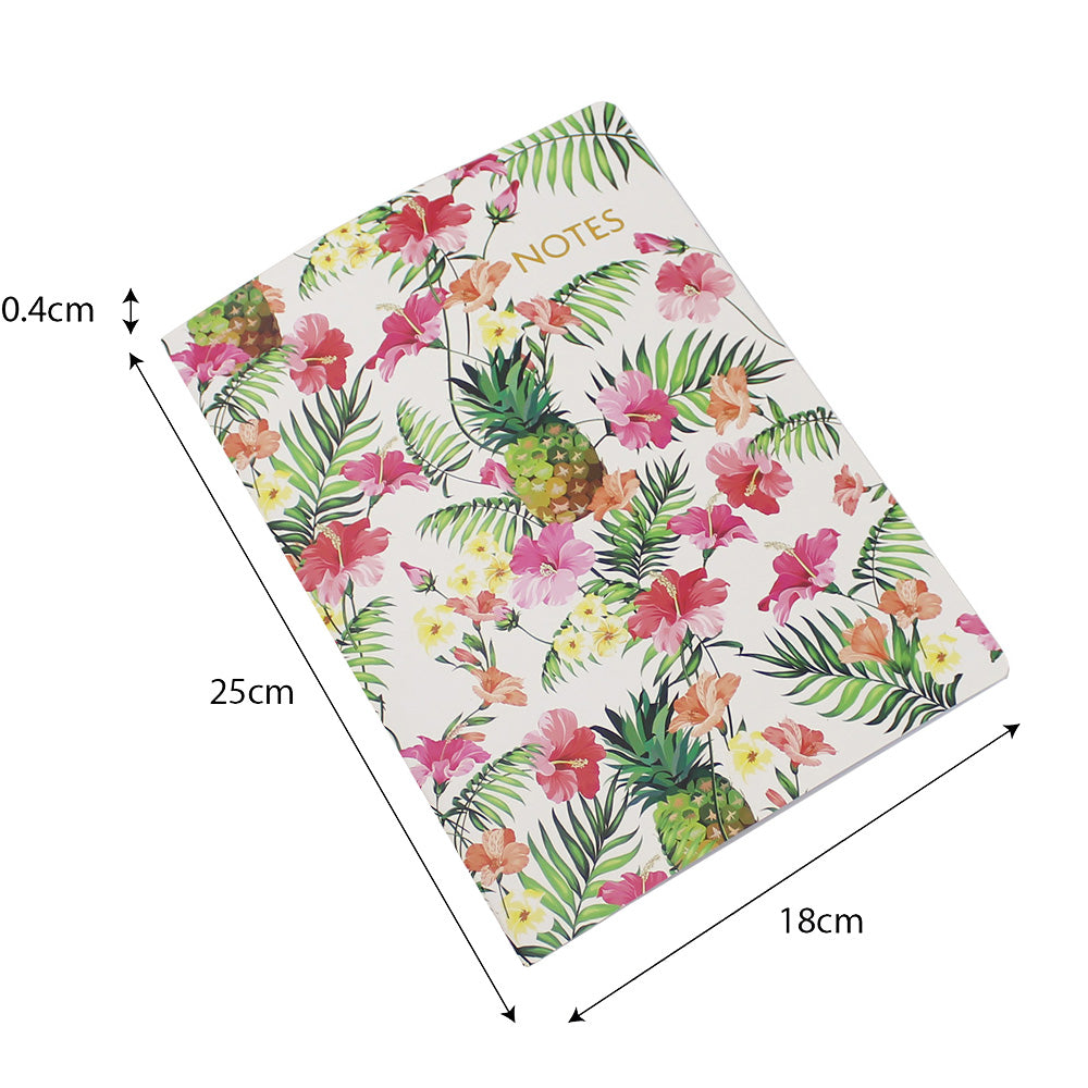 A5 Notebook Tropical Fruity Exercise Notepad Lined Pages
