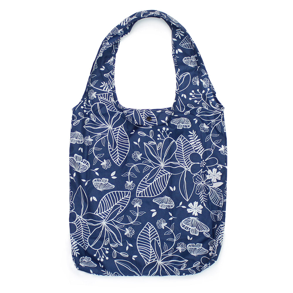 floral foldable tote bag fold up pocket shopper