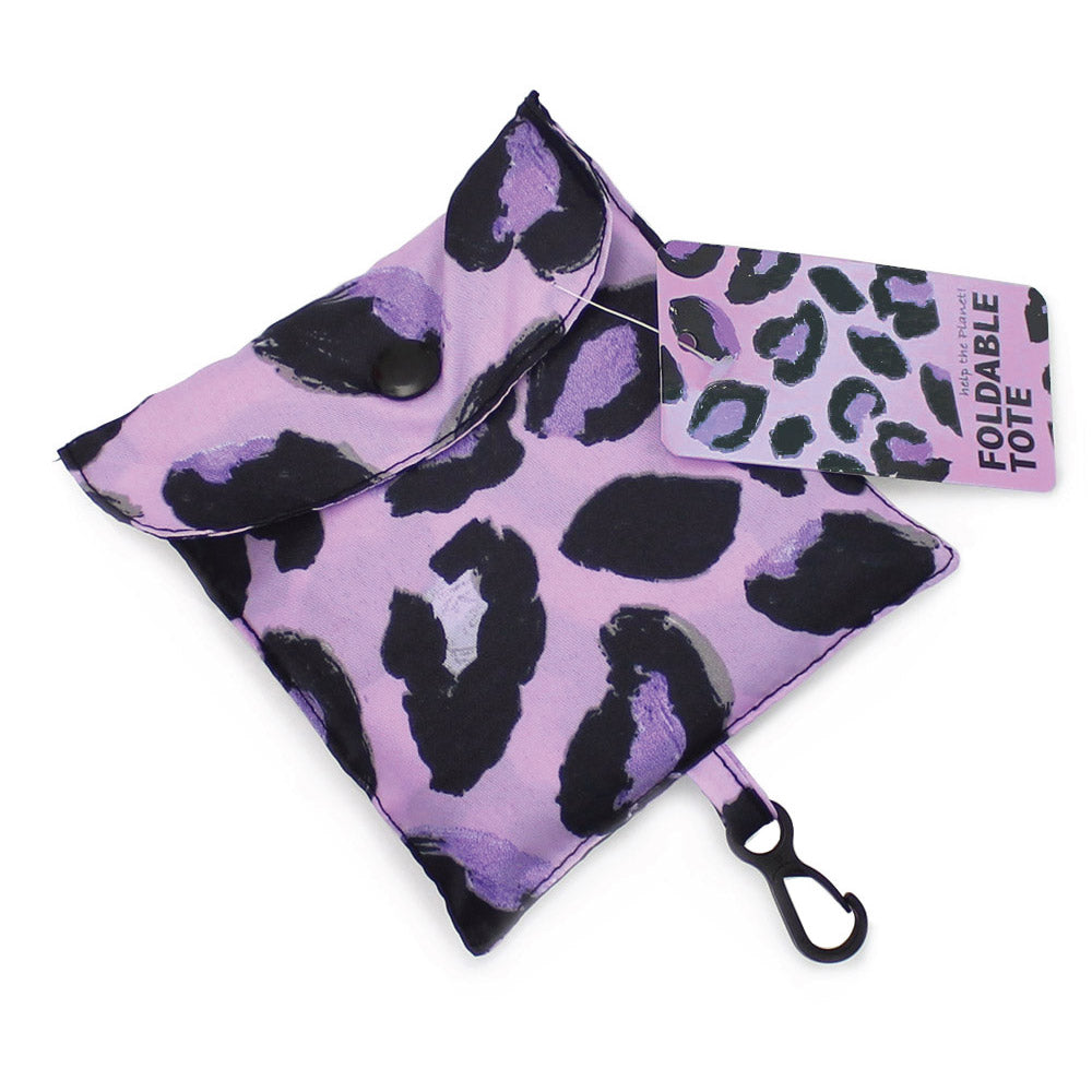 Leopard Foldable Tote Shopping Bag & Matching Umbrella