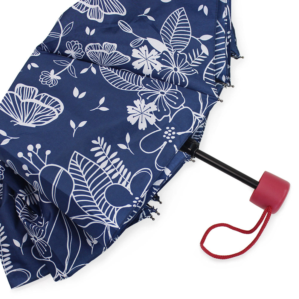 Floral Foldable Tote Shopping Bag & Matching Umbrella