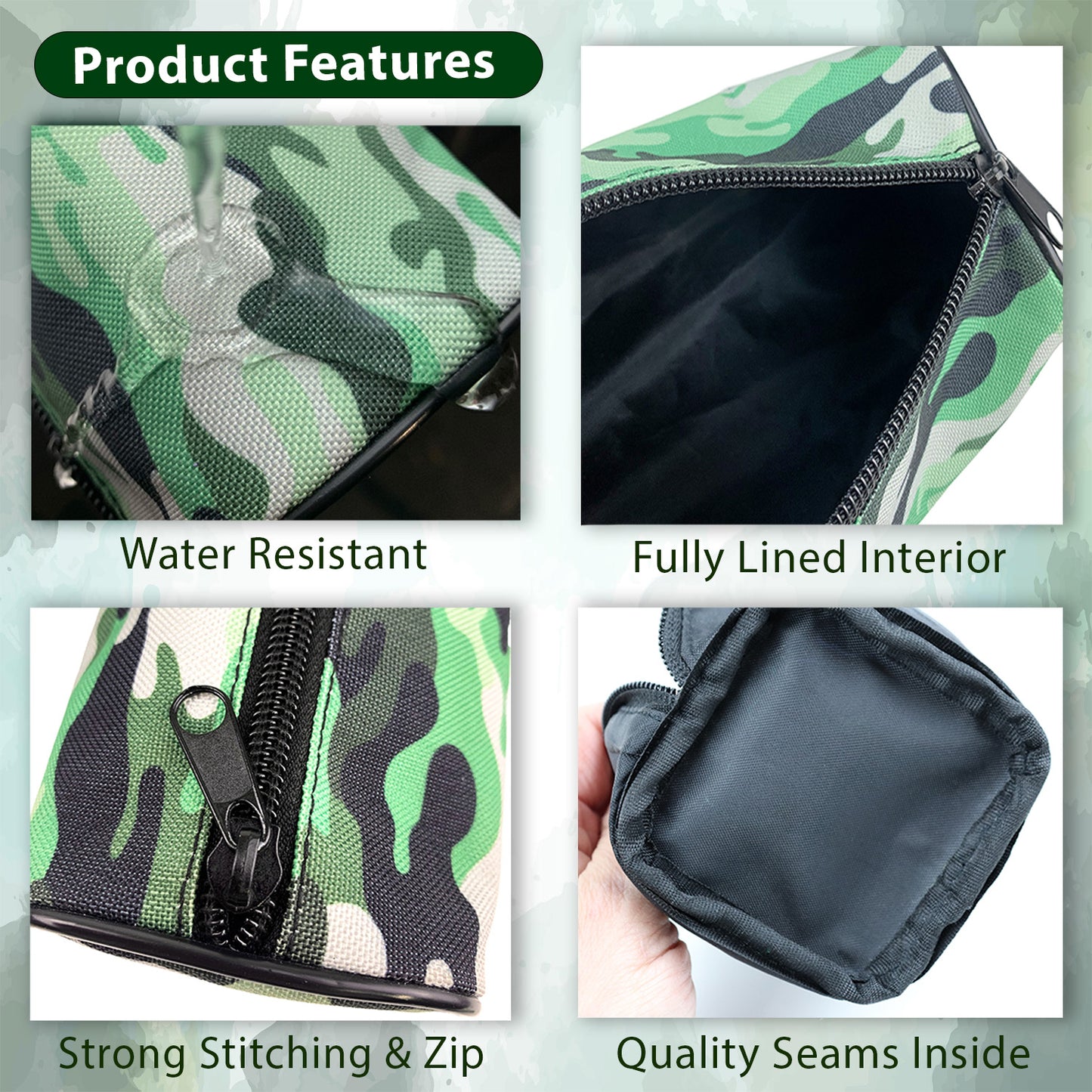 Camouflage Pencil Case - Green