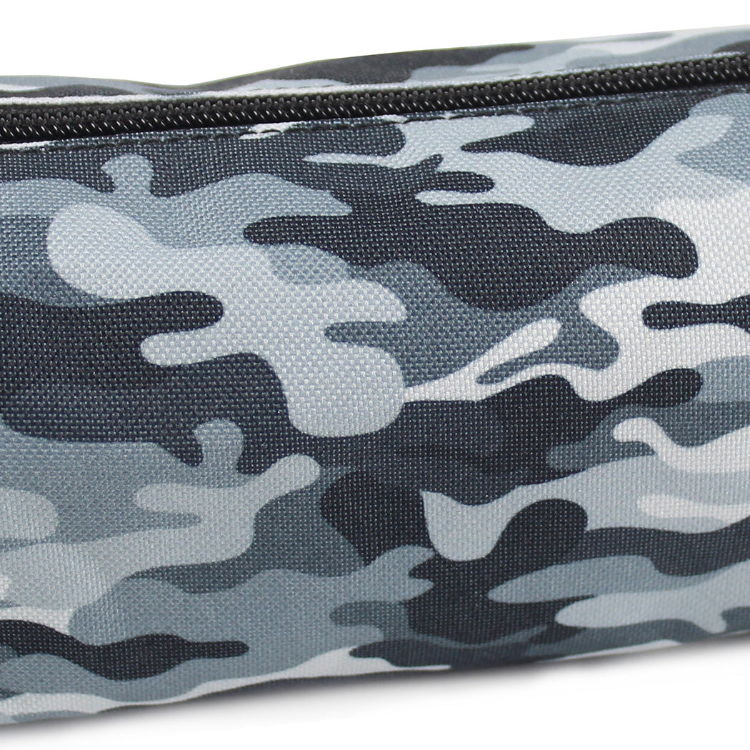 grey camouflage camo pencil case teenagers boys girls