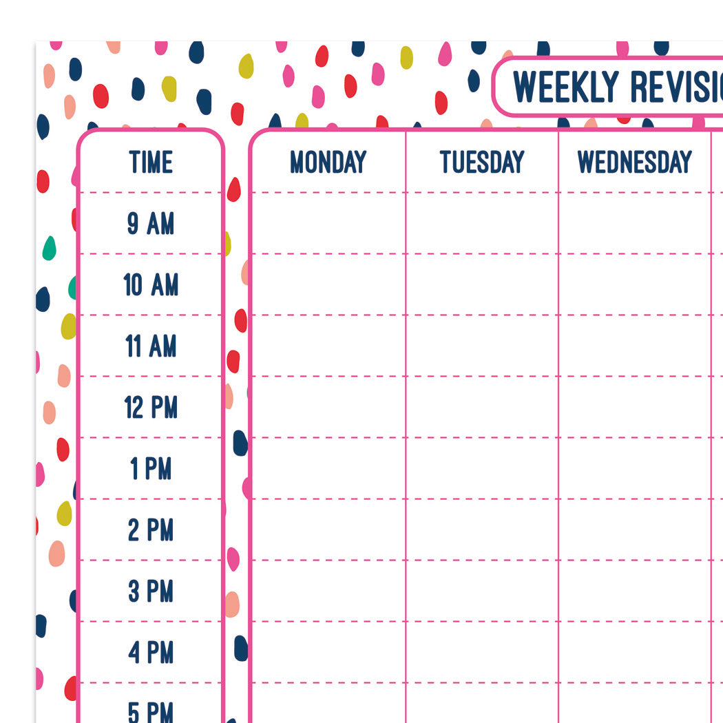 Revision Timetable Digital Download