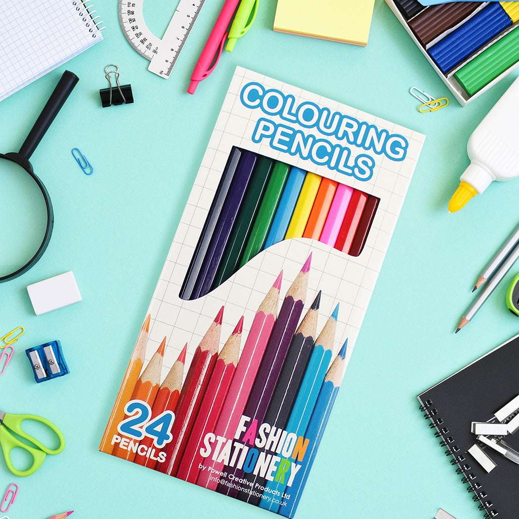 Colouring pencils kids children adults artist pack of 24