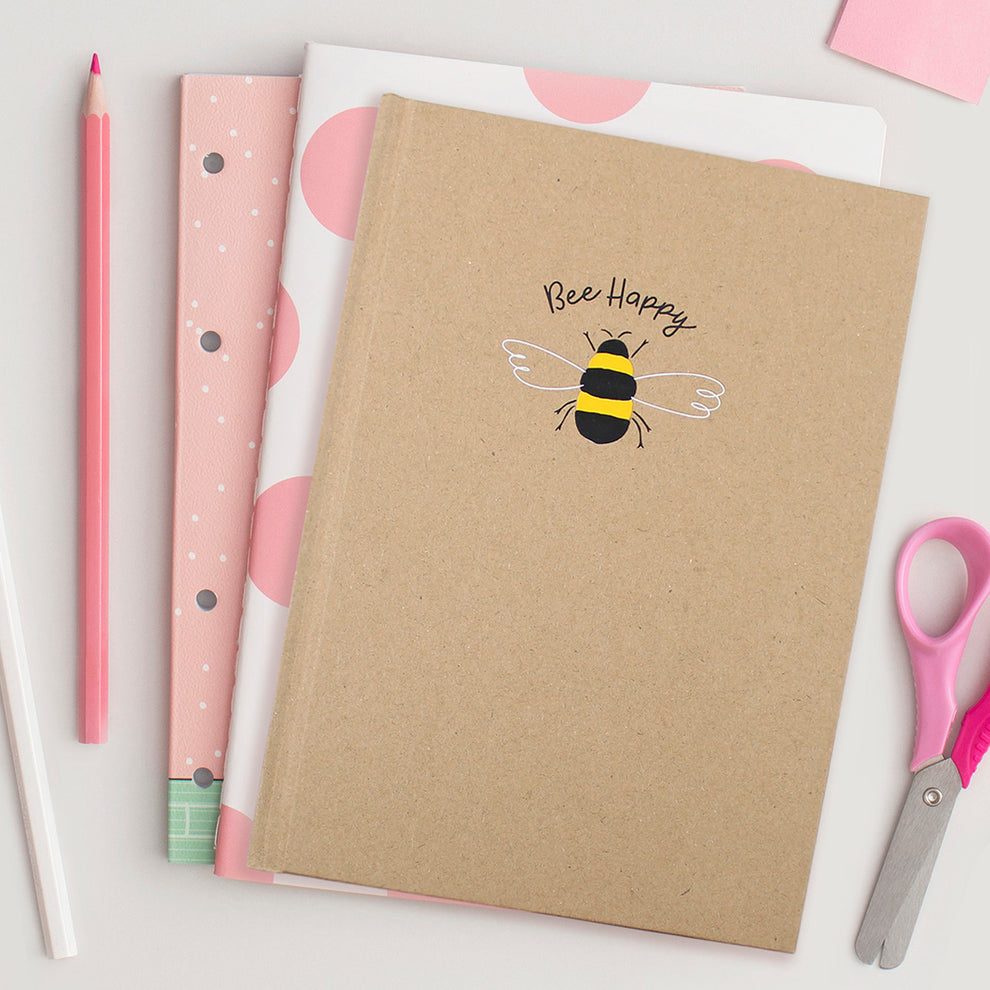 A5 Lined Notebook - Bee Happy – Fashion Stationery