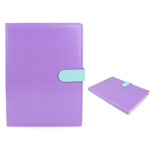B5 Lilac Notebook with Magnetic Closure Soft Cover for the Office