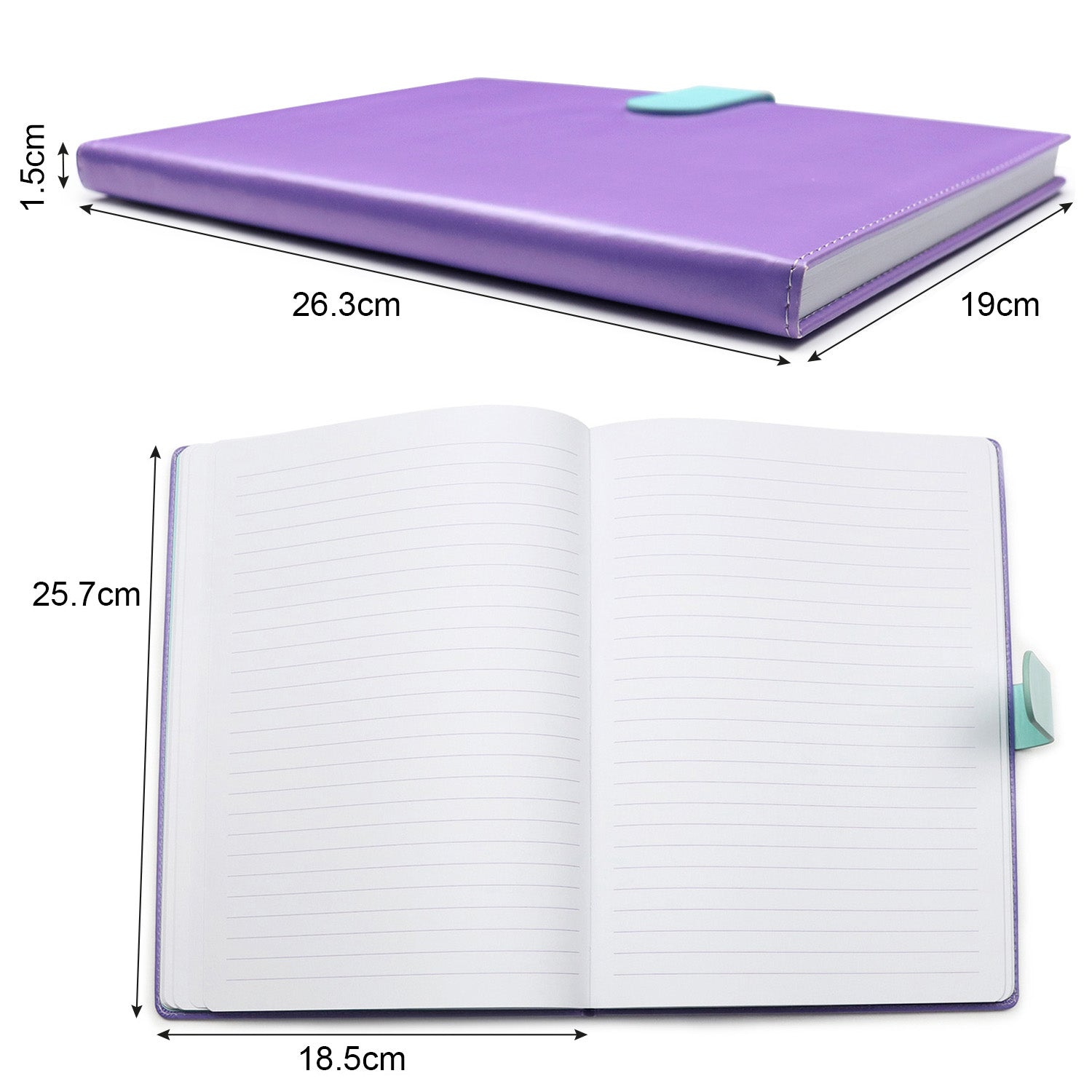 B5 white paper lined note book for notetaking and revision notes