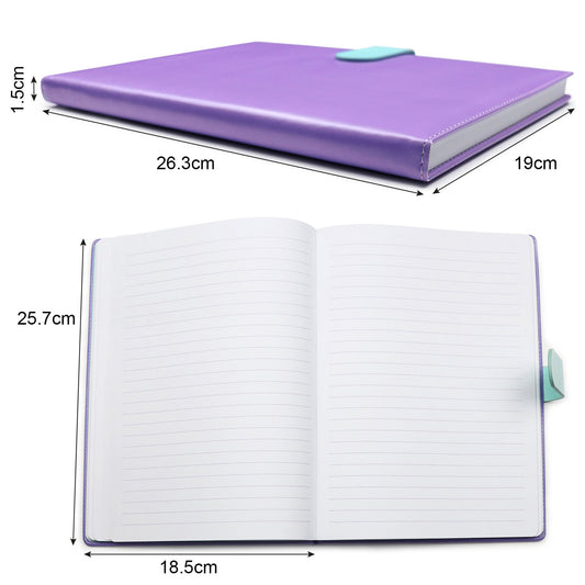 B5 white paper lined note book for notetaking and revision notes