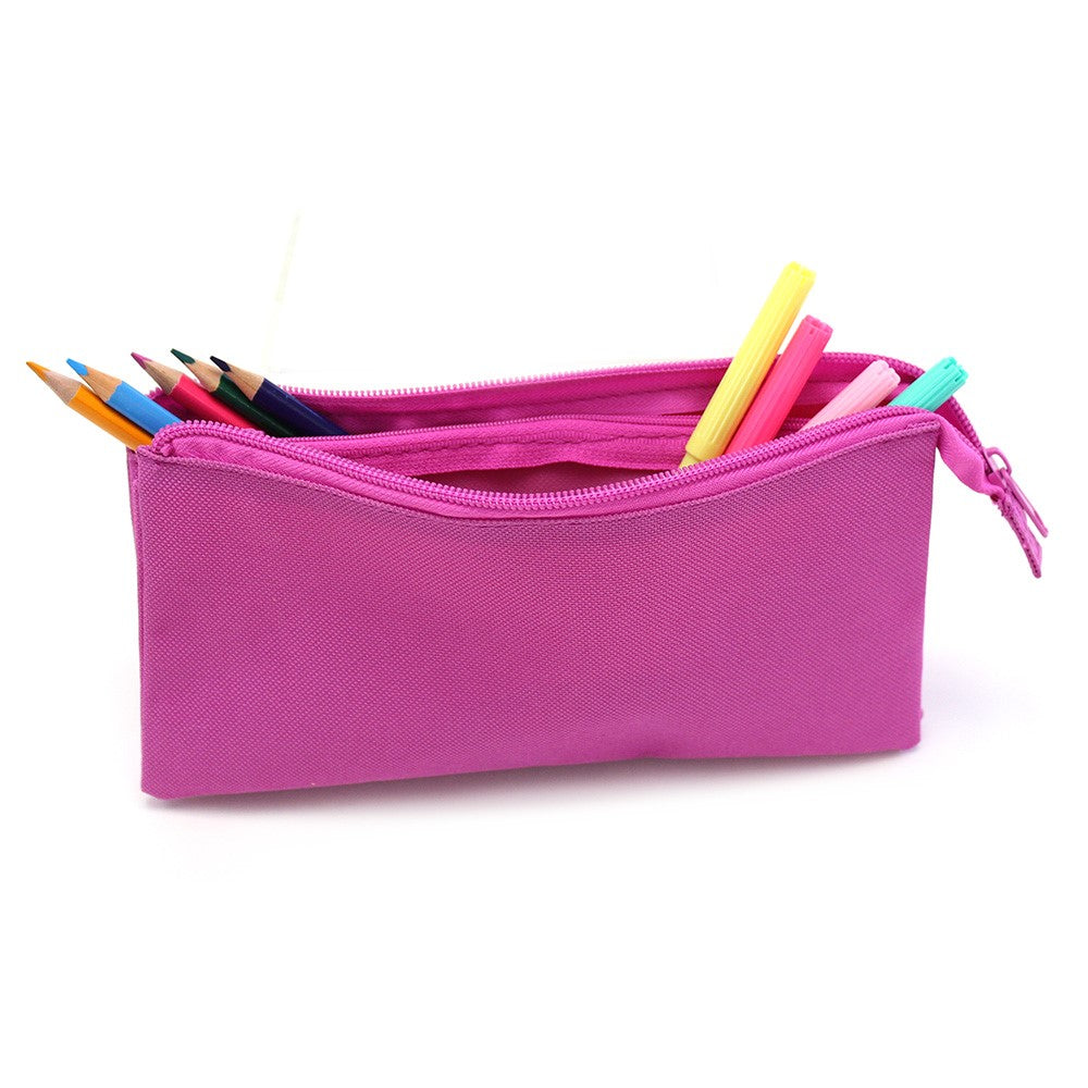 Pink Flat Pencil Case Boys Teenagers Pencil Cases Girls