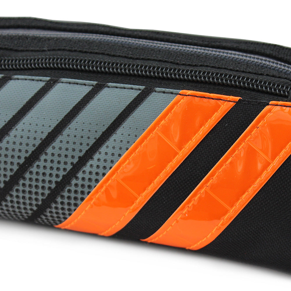 Reflective Orange Stripes Pencil Case Boys Girls Teenagers