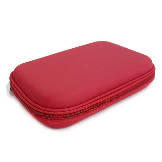 Red Hardtop Hardshell Pencil Case Boys Girls Teenagers