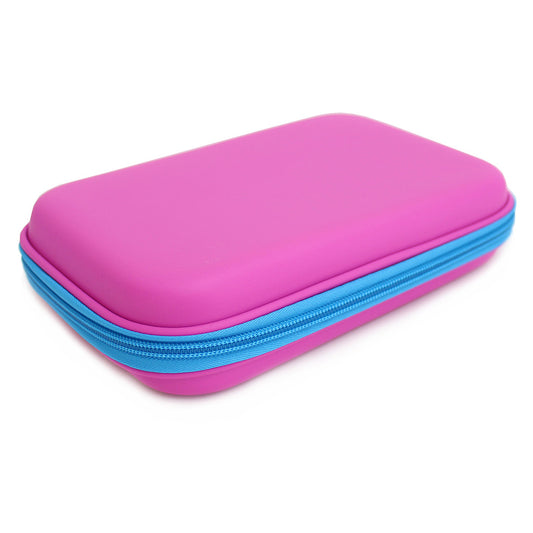 Bright Pink Hardtop Pencil Case Boys Girls Teenagers