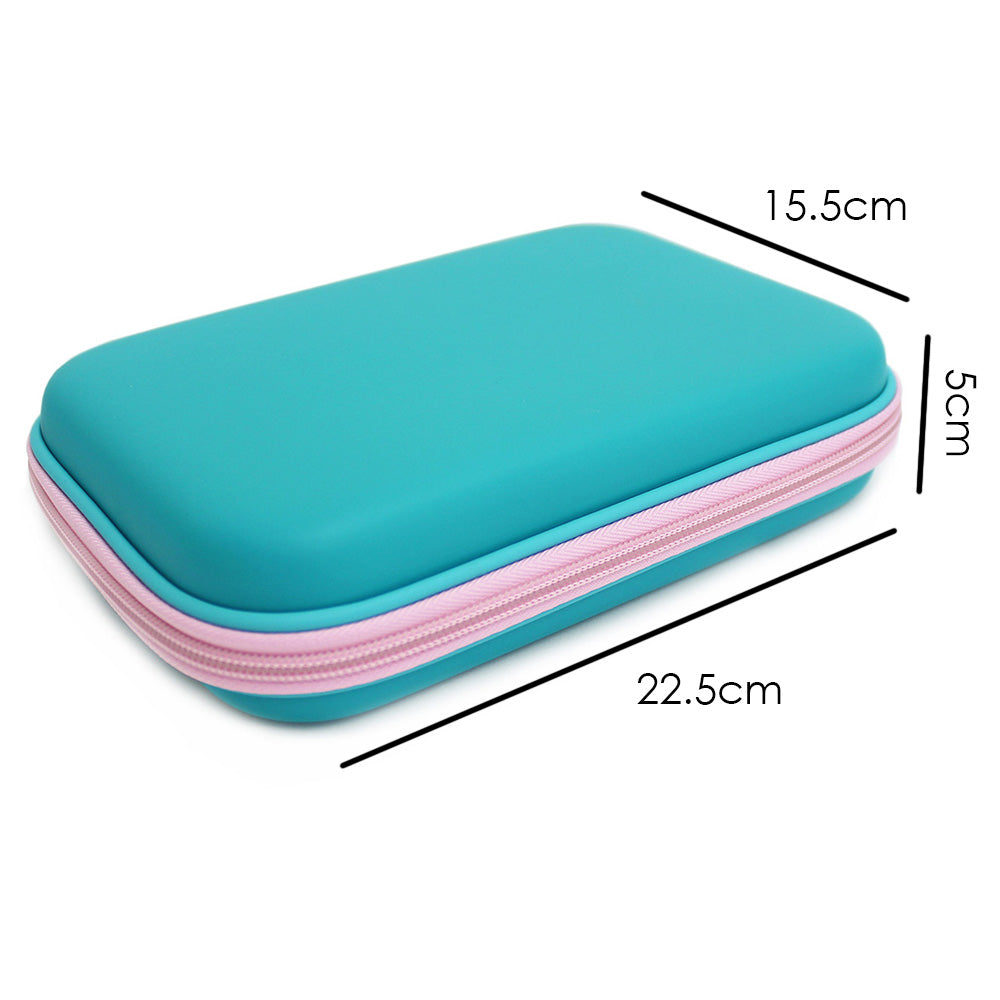 Teal Hardtop Hardshell Pencil Case Boys Girls Teenagers