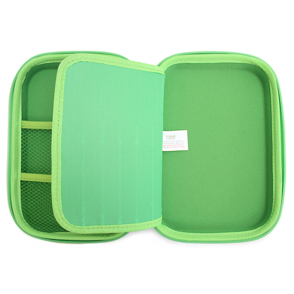 Green Hardtop Pencil Case Boys Girls Teenagers Pencil Cases
