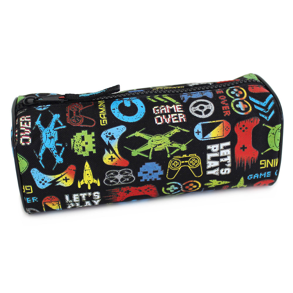 Game Over Black Pencil Case Boys Girls Teenagers
