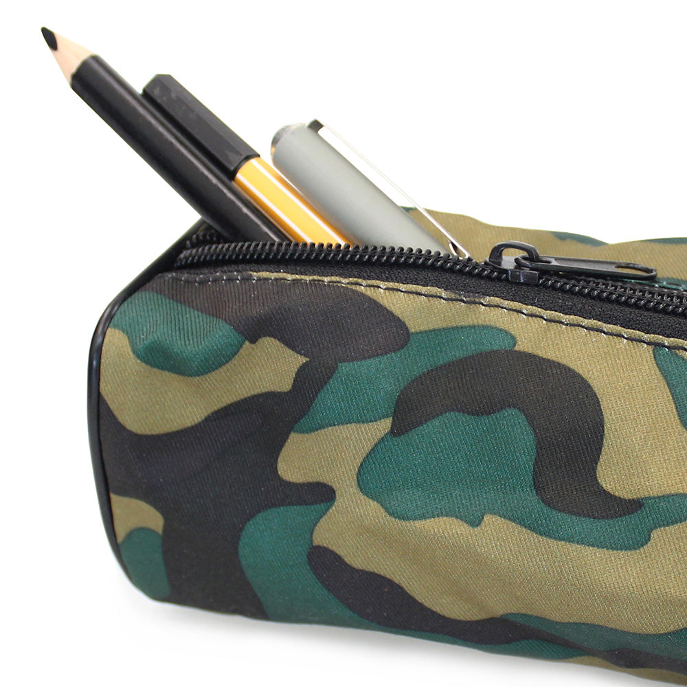 green camouflage pencil case teenagers boys girls