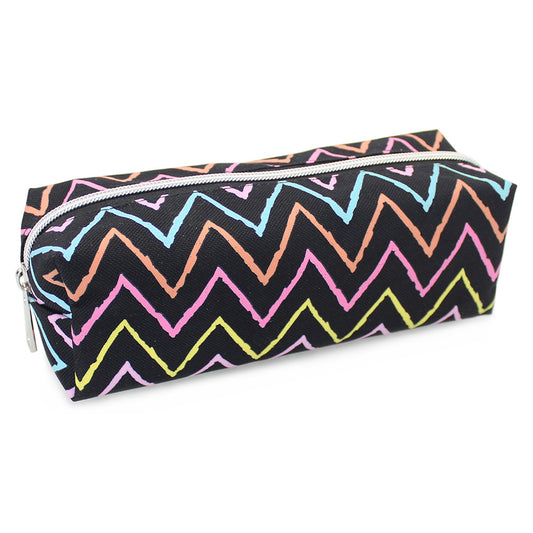 chevron pencil case girls women teenagers makeup bag