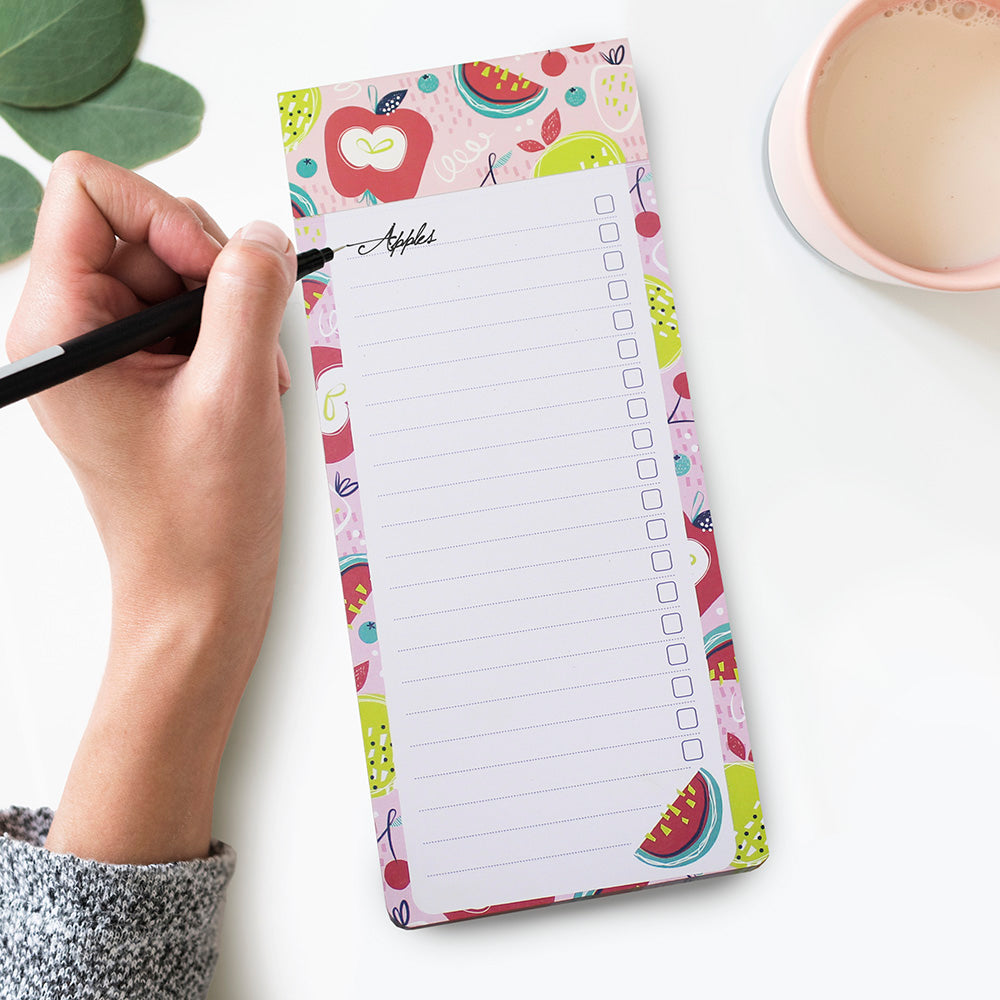 4 mixed magnetic fridge shopping list pad tear off notepad