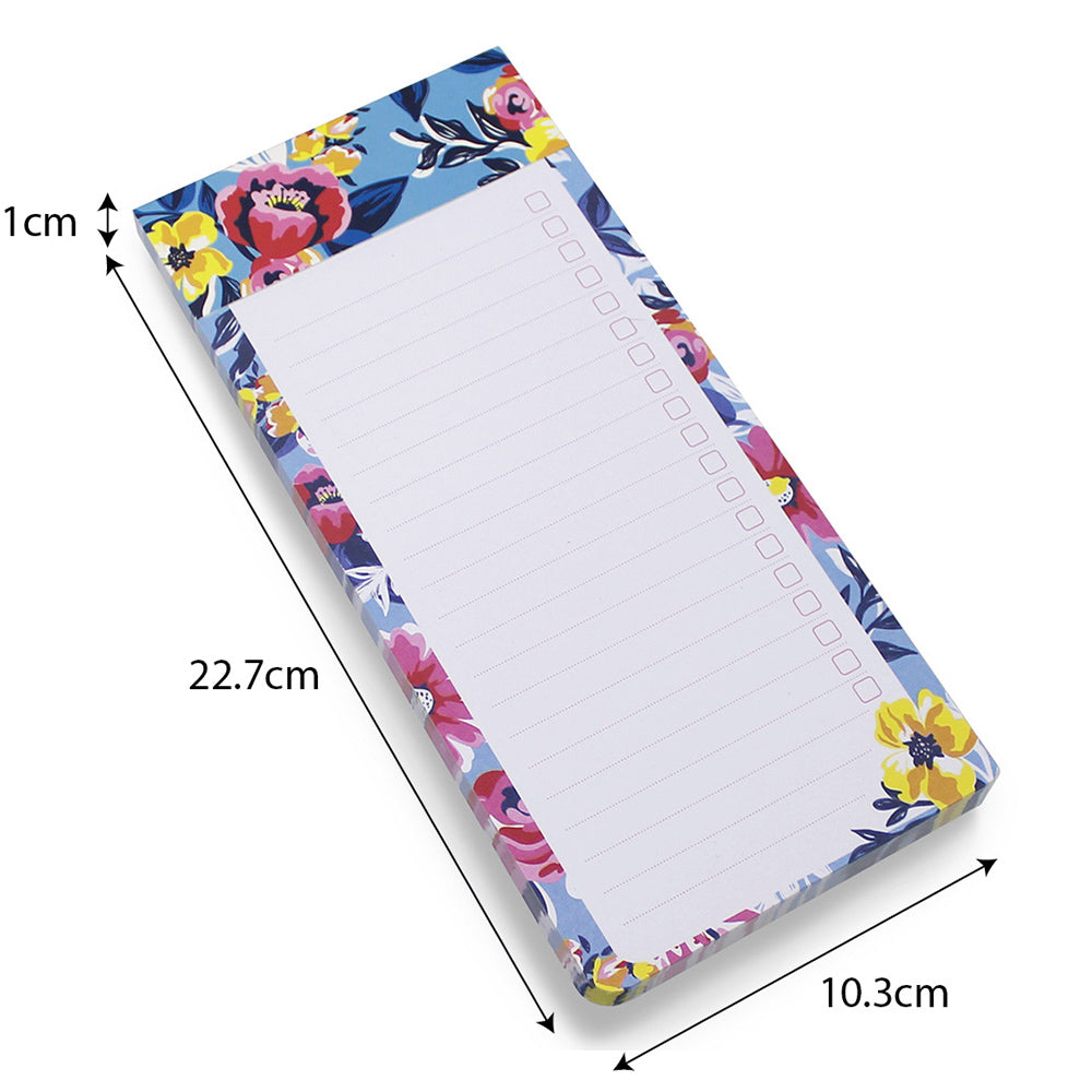 4 mixed magnetic fridge shopping list pad tear off notepad