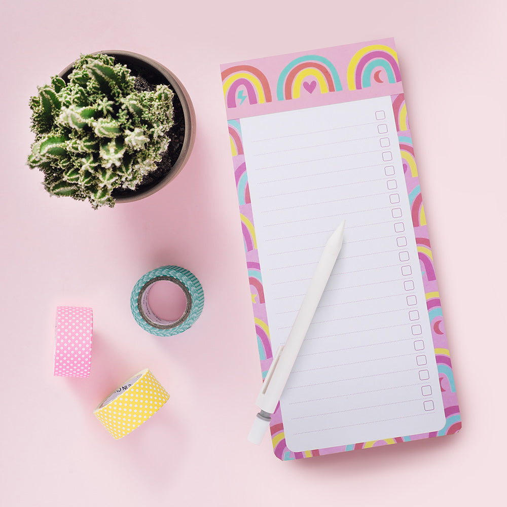 4 mixed magnetic fridge shopping list pad tear off notepad