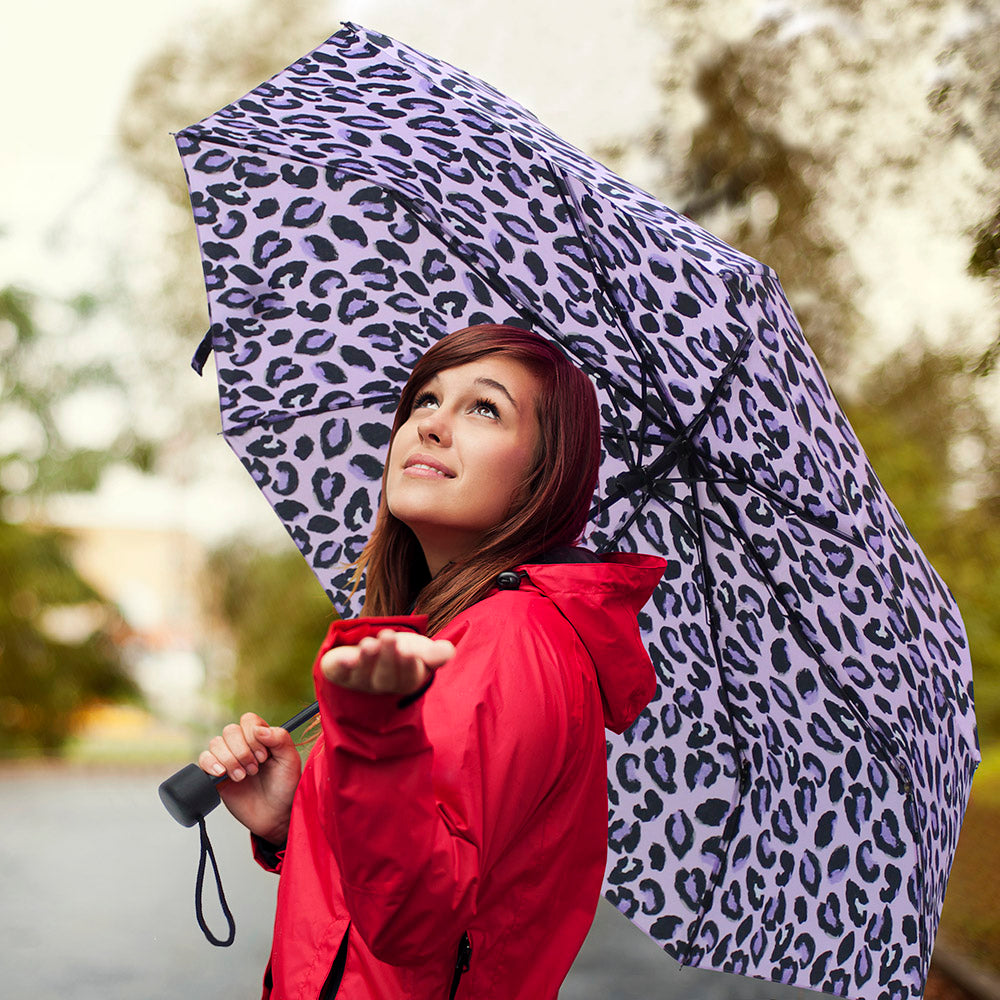 Leopard Umbrella Lightweight Brolly Gifts for Girls Women