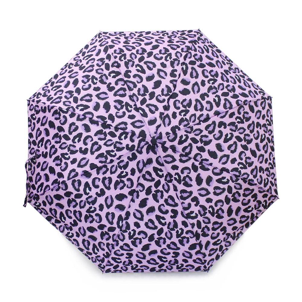 Leopard Umbrella Lightweight Brolly Gifts for Girls Women