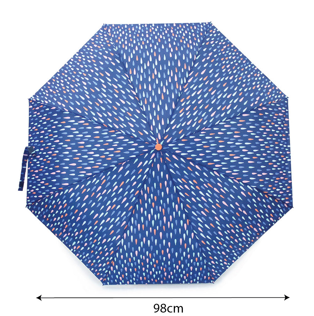 Raindrops Umbrella Lightweight Brolly Gifts for Girls Women